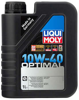 Полусинтетическое моторное масло Optimal 10W-40 1 л. артикул 3929 LIQUI MOLY