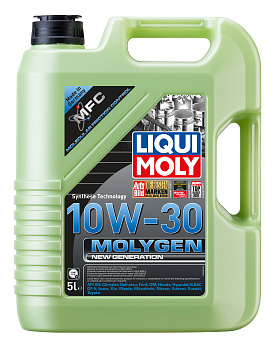 НС-синтетическое моторное масло Molygen New Generation 10W-30 5 л. артикул 9978 LIQUI MOLY