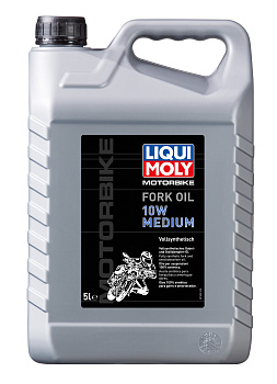Синтетическое масло для вилок и амортизаторов Motorbike Fork Oil  Medium 10W 5 л. артикул 1606 LIQUI MOLY