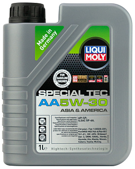 НС-синтетическое моторное масло Special Tec AA 5W-30 1 л. артикул 7615 LIQUI MOLY
