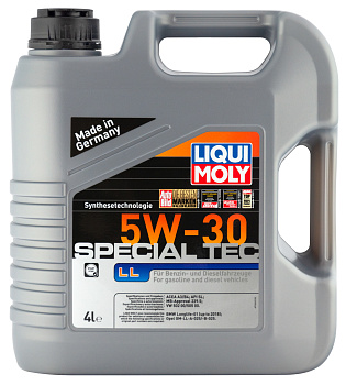 НС-синтетическое моторное масло Special Tec LL 5W-30 4 л. артикул 2339 LIQUI MOLY