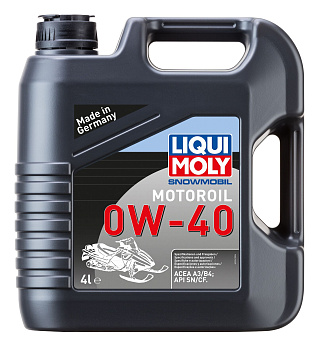 Синтетическое моторное масло для снегоходов Snowmobil Motoroil 0W-40 4 л. артикул 2261 LIQUI MOLY