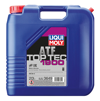 НС-синтетическое трансмиссионное масло для АКПП Top Tec ATF 1900 20 л. артикул 3649 LIQUI MOLY