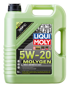 НС-синтетическое моторное масло Molygen New Generation 5W-20 5 л. артикул 8540 LIQUI MOLY