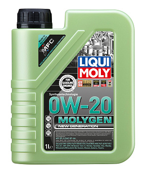 НС-синтетическое моторное масло Molygen New Generation 0W-20 1 л. артикул 21356 LIQUI MOLY