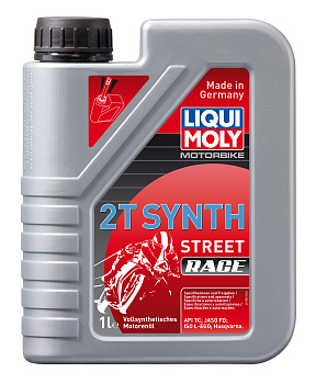 Синтетическое моторное масло для 2-тактных мотоциклов Motorbike 2T Synth Street Race L-EGD 1 л. артикул 3980 LIQUI MOLY