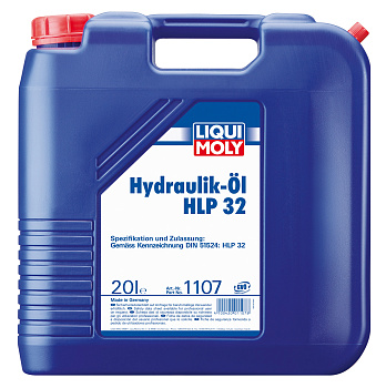 Минеральное гидравлическое масло Hydraulikoil HLP 32 20 л. артикул 1107 LIQUI MOLY