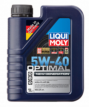 НС-синтетическое моторное масло Optimal New Generation 5W-40 1 л. артикул 39032 LIQUI MOLY