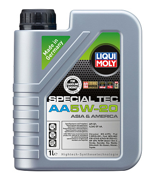 НС-синтетическое моторное масло Special Tec AA 5W-20 1 л. артикул 20792 LIQUI MOLY