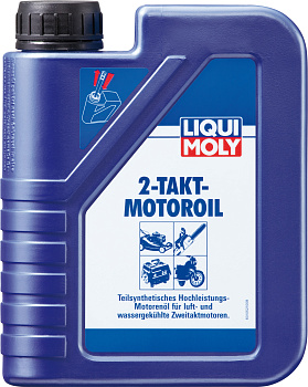 Полусинтетическое моторное масло для 2-тактных двигателей 2-Takt-Motoroil 1 л. артикул 3958 LIQUI MOLY