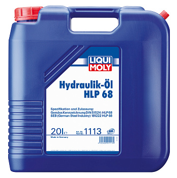 Минеральное гидравлическое масло Hydraulikoil HLP 68 20 л. артикул 1113 LIQUI MOLY