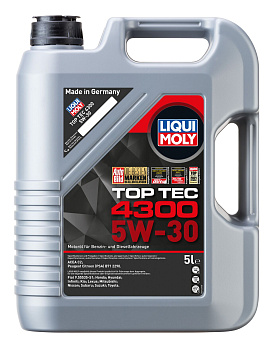 НС-синтетическое моторное масло Top Tec 4300 5W-30 5 л. артикул 2324 LIQUI MOLY