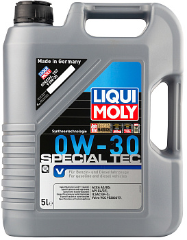 НС-синтетическое моторное масло Special Tec V 0W-30 5 л. артикул 2853 LIQUI MOLY