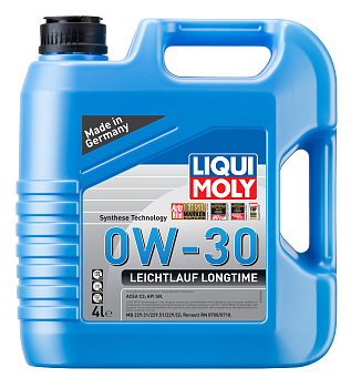 Синтетическое моторное масло Leichtlauf Longtime 0W-30 4 л. артикул 39039 LIQUI MOLY