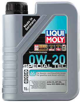 НС-синтетическое моторное масло Special Tec V 0W-20 1 л. артикул 20631 LIQUI MOLY