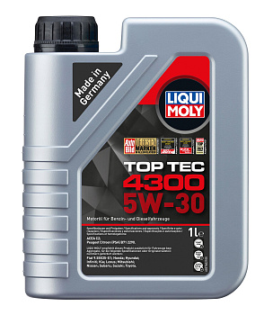 НС-синтетическое моторное масло Top Tec 4300 5W-30 1 л. артикул 2323 LIQUI MOLY