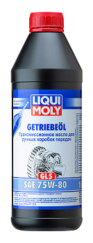 Полусинтетическое трансмиссионное масло Getriebeoil 75W-80 1 л. артикул 7619 LIQUI MOLY