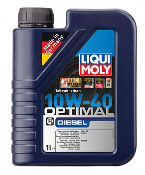Полусинтетическое моторное масло Optimal Diesel 10W-40 1 л. артикул 3933 LIQUI MOLY