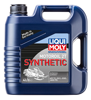 Синтетическое моторное масло для снегоходов Snowmobil Motoroil 2T Synthetic L-EGD 4 л. артикул 2246 LIQUI MOLY