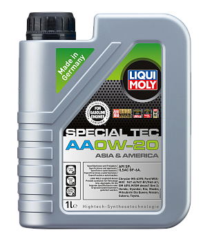 НС-синтетическое моторное масло Special Tec AA 0W-20 1 л. артикул 8065 LIQUI MOLY